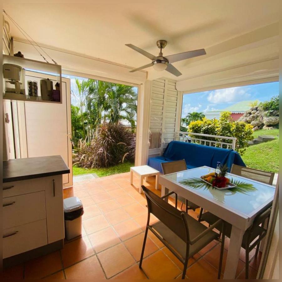 Appartement rez-de-chaussée de villa à 1 minute de la plage Saint-Francois  Exterior foto